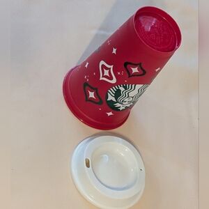 Starbucks New 2023 Lmtd. Reusable Holiday Red Winter Hot Cup 16oz Tumbler